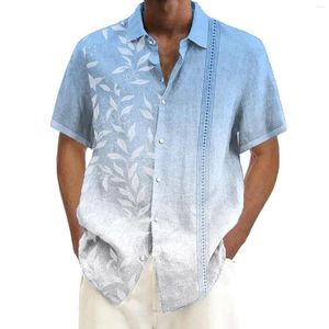 Camisetas de camisetas masculinas MUNGO CASual Macaco Casual Masculino Button Floral Down Down Holiday Tropical Beach Under Shirt