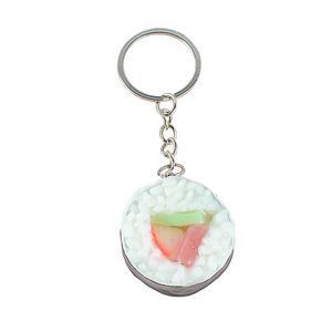 PVC Simulation Food Model Pendant Japanese Simulation Sushi Rice Ball School Bag Key Ring Small Hanging Decoration Food Play Model 1224251