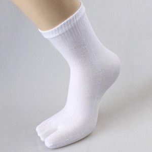 Meias masculinas 1 pAir Confortable Men Womens Sports Cinco dedos PureCotton Toe Sock