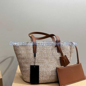 StylisheEndibagsビーチバッグビーチバッグサマーストロートート女性デザイナーハンドバッグファッションラフィアラージアラフィア大きなショルダーバッグメッセンジャー財布女性旅行バッグ230421