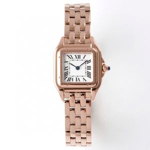 Designer Watch Womens Watch Square AAA High Quality Shape Rose Gold Diamond Watch 22mm Quartz Ultra Thin Strap Roman Scale Watch Temperament Literary Women's Watch