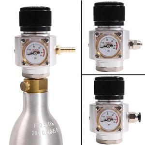 Wykonanie mini regulatora CO2 CO2 Keg Ładowarka Adapter Reduktor Redukterem dla DIY Sodastream Aquarium Beer Burek do butelki z butelką Akcesoria