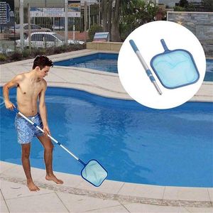 Pool & Accessories High Quality Swimming Net Leaf Rake Mesh Skimmer With Pole For Pools Spas Lightweight Cleaning Tool NCM