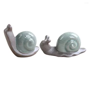 Dinnerware Sets 2pcs Creative Snail Shaped Home Adornment Realistic Snailtoys Modelo Toy