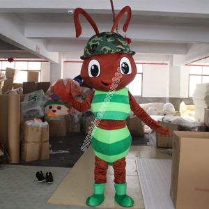 Hot Sales Ant Mascot Costume Top Cartoon Anime Theme Character Carnival Unisex vuxna storlek Jul födelsedagsfest utomhusdräkt