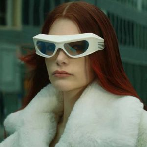 2023 Vintage Steampunk Sunglasses Women Men Fashion Brand Y2K White Sun Glasses Female Outdoor Mirror Shades De Sol 0508