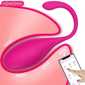 Fabric 10 Frequency Silicone Vibrator APP Wireless Remote Control Vibrating Egg G-spot Massage Kegel Ball Adult Game Sex Toys fo