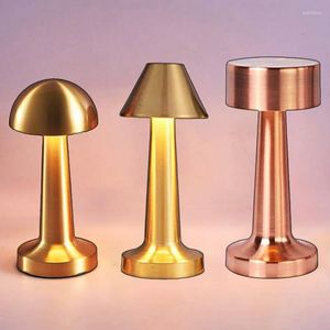 Night Lights Retro Bar Table Lamp Led Rechargeable Desk Light Room Decor Lampe Camping Luces Bedroom Coffee Decoration Chambre