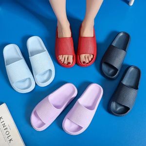 Women Indoor Bathroom Platform Slippers Summer Beach Soft Sole Slide Sandals Leisure Men Ladies Anti-slip Shoes