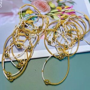 Charm Bilezikler 10 PCS Miyuki Dainty Bilezik Hediyeleri 2023 Altın Kaplama Boncuklar Tasarımcı Mücevherleri Kadınlar Bijoux Pulseras Femme