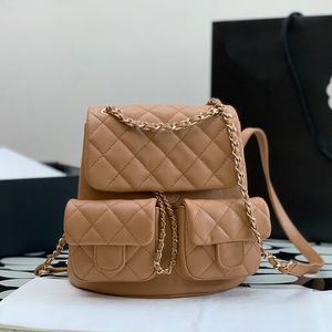حقيبة اليد المصممة على الظهر الفاخرة حقيبة يدوية جلدية أصلية حقيبة مقاطع تقليدية عالية التقليد مع صندوق ZC029