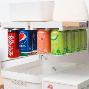 組織ソーダ缶貯蔵ラック冷蔵庫のスライドスライドソーダのための棚の下には飲み物オーガナイザーキッチンダブレローコンテナ