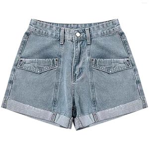 Aktiv shorts kvinnor sexig hög midja dragkedja denim jeans byxor graviditet för korta klänningar festkväll