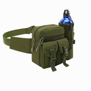 バックパッキングパックミリタリーバックパック戦術ウエストパックハイキングケトル電話バッグ