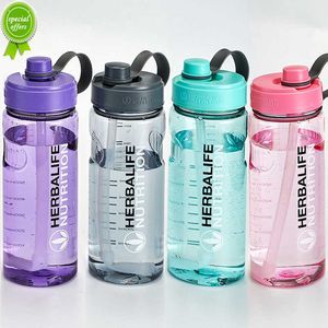 Nowy gniazdo hurtowe pirce 1000 ml herbalife żywieniowe plastikowa sportowa butelka do wody ze słomy