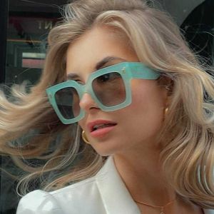 Vintage Big Frame Square Sunglasses Women Fashion Jelly Color Sun Glasses Female Summer Shades Feminino UV400 0508