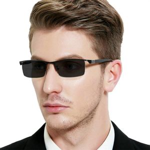 Óculos de sol Metal Multifocal Reading Glasses Progressive Bifocal UV Proteção ao ar livre Presbiopic Half Men Mulheres NXSUNGLASSES