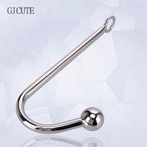 Brinquedos anal anal de aço inoxidável gancho pequeno e médio grande cabeça de esfera para escolher o plugue de bunda dilatador de metal massager brinquedo sexual para masculino 230508