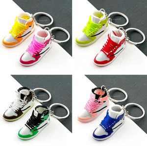 Brand 3d sneaker key chain creative shoe model keychain student sports style pendant