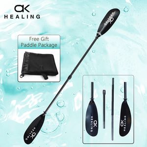 Kayak Accessories 4 Parts Kayak Paddle Rowing Boat Oars Inflatable Kayak Paddle ABS Double Blades Fiberglass Shaft Kayak Fishing Boat Accessories 230508