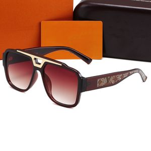 Luksusowe okulary przeciwsłoneczne pełne okulary okulary modne męskie okulary przeciwsłoneczne z pudełkiem na plażę gogle prostokąta