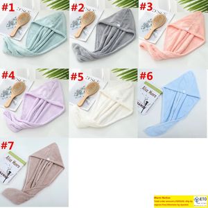 Dry Caps Microfiber Quick Dry Shower Magic Absorbent Towel Drying Turban Wrap Spa Bathing Cap