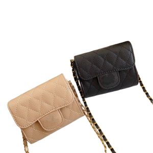 Luxury Rhinestone handbag fashion girls letter metal chain crossbody bags children bling one shoulder bag A8469