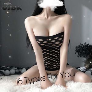 Nxy seksi set ojbk iç çamaşırı 16 tür teddies bodysuit erotik kıyafet açık kasık streç örgü vücut porno iç çamaşırı kostümü 0514 1126