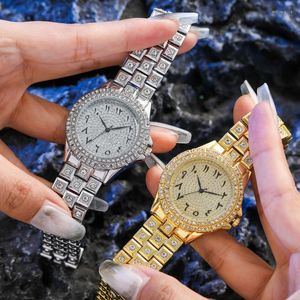 Kol saatleri lüks moda trend watch gypsophila çelik band kadın dijital öğrenci elmas reloj de mujer