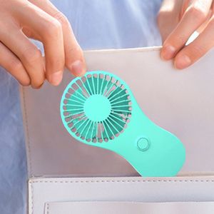 Handhållen Mini Electric Fans Portable Batteryl Small Fan Travel Pocket Cooling Fan Student Dormitory Fan Home Office Gift Mini Ventiladores Electricos de Mano