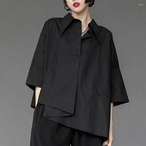 Kadın bluzları Kadın Erkek Gömlek Şık Koyu Stil Yaz Bahar Sokak Güzergahı Yetişkin Dönüşü Yatak Top Giysileri