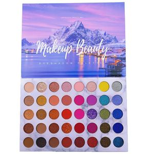 Long-lasting Waterproof Bright Color Eyeshadow Palette Makeup 40 Shades Highly Pigmented Matte & Shimmer Eye Shadow Pressed Powder Palette DHL