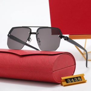 JacksonWang Gleiches Modell Designermarke Brille Driving Pilot Randlose Sonnenbrille, also polarisiertes Licht Anti-Strahlung UV400 Strap Box