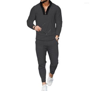 Gym Clothing 2 Pcs/Set Top Sweatpants Suit Long Sleeve Casual Sports Breathable Pants Set Autumn Tracksuit For Daily Wear