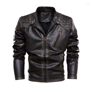 Modna skóra moda chłodna męska klejenia kurtki zamek stojak na oryginalną kurtkę płaszczową ultra wysokiej jakości europejski motocyklista rozmiar