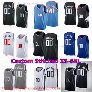 Custom Stitched XS-6XL Basketball Jersey 2 KawhiLeonard 13 PaulGeorge 0 RussellWestbrook EricGordon NormanPowell RobertCovington MarcusMorris Sr. Jerseys