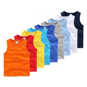 Vest Cotton Girls Vest Candy Kids Camisole Children Topps Summer Baby Singlet Girls Undershirts Teenage Tank 230508