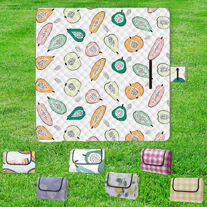 Outdoor Pads Storage 2 * 2M Big Size Campingmatte Maschinenwaschbar Tragbare Faltbare Wasserdichte Picknickmatten Garten Rasen Strand Feuchtigkeitsfeste Decke Pad P230508