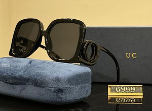 Designer-Retro-Box-Sonnenbrille für Herren und Damen, Sonnenbrillenmarke, Luxus-Markenlogo G Fashion, klassische UV400-Sonnenblende mit Rahmen