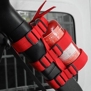 Cinghia regolabile per montaggio su estintore Cintura in tessuto Oxford per auto Roll Bar Cintura porta estintore per Jeep Wrangler TJ JK JL 1997-2018