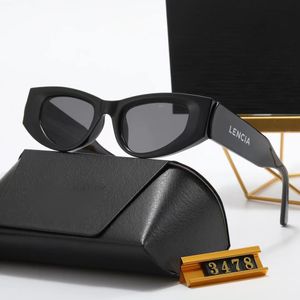 Man Hot Luxury Designer Solglasögon För Män Kvinnor Solglasögon Glasögon Klassiskt märke Lyxiga Solglasögon Mode UV400 Goggle Retro Båge Resor Strand Fabriksförråd