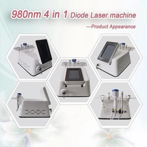 Professional 4 in 1 permanent vascular therapy nail fungus spider vein removal 980nm diode laser device