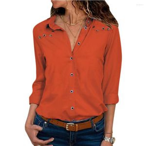 Women's Blouses Notched Female Clothes Womens Tops And Plus Size Blouse Women Blusas Mujer De Moda 2023 Spring Autumn Clothing