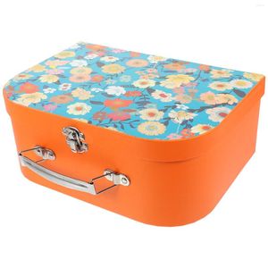 Gift Wrap Sanitary Napkin Case Suitcases Kids Handheld Paperboard Box Decorative Storage Boxes Blue Home Decor