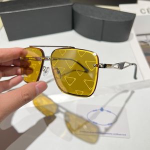 Genomskinliga Designer Solglasögon Mode Coola Solglasögon Kvinnor Män Solglas Triangel Skylt Goggle Adumbral 6 färgalternativ Nattklubbsglasögon