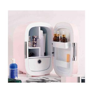 Bilkylskåp 7l Makeup Kylskåp Beauty Professional Skin Care Intelligent Preservation Home Portable Zer High Quality BX41 Drop de Dheca