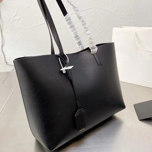 Hochwertige schwarze Einkaufstasche Leder wasserdichte Einkaufstaschen mit großer Kapazität Modedesigner Umhängetasche Damen Geldbörse Umhängetasche Handtasche Einkaufstasche