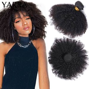 Hair Brasil Brasileiro Afro Kinky Curly Human Pacules 4B 4C Kinky Bulk Weave Bundle Deal Extensions Wholesale Yarra 230508