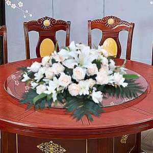 Dekorativa blommor kransar simulering affärsbord blommor etikett dekoration rum kontor podium bröllop el floraldecorative