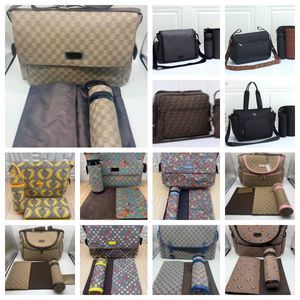 Brand Diaper Bags Waterproof Mummy Diapers Bag infant baby Zipper Brown Plaid Print Sale Backpack Messenger Nappy Stackers Tote Inner Container Hobos Dad Dry Bag